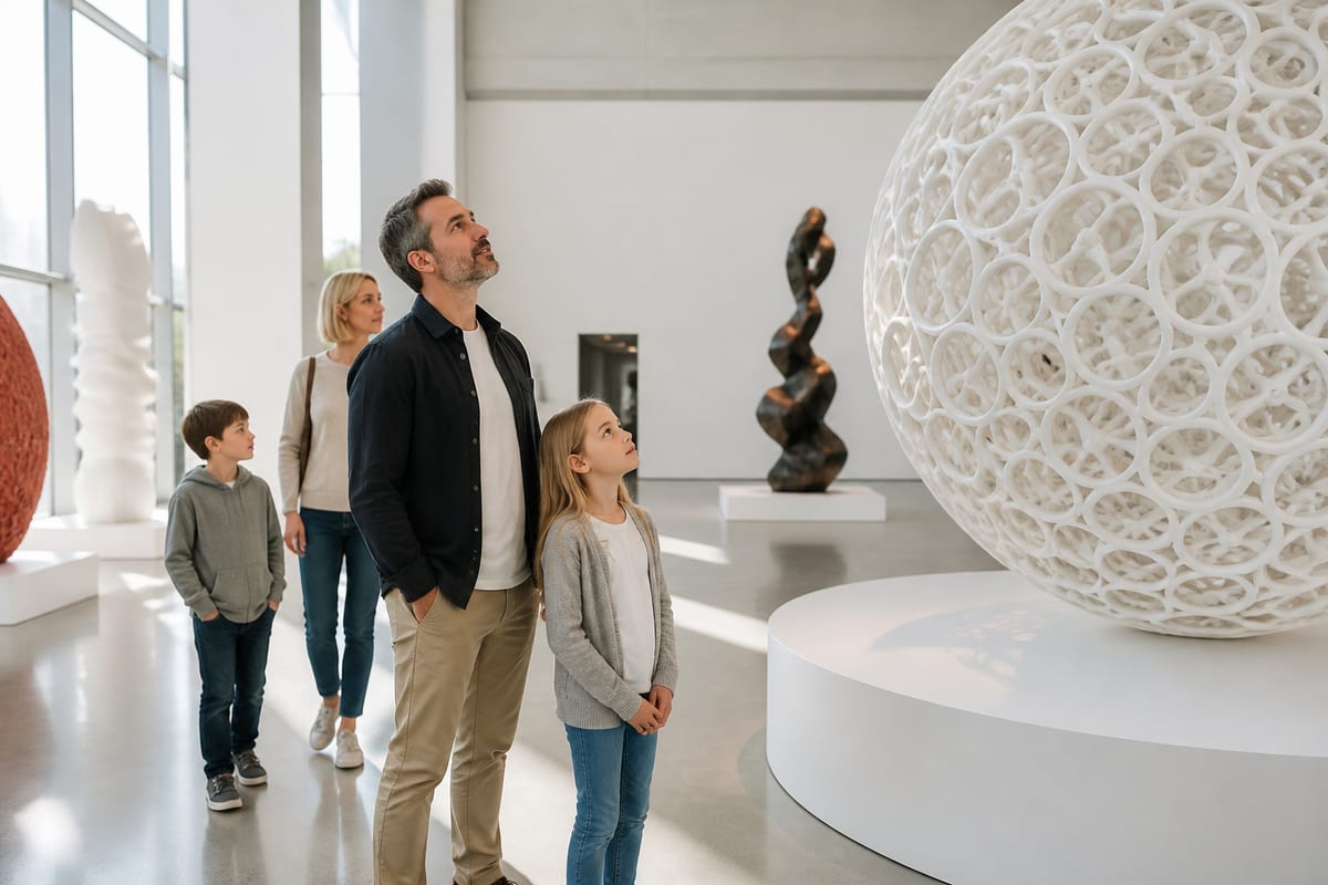 Besucher erkunden die NÖ Landesausstellung bei Tageslicht