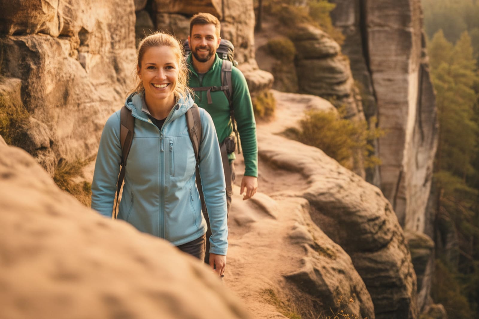 Wanderer in der Sächsischen Schweiz